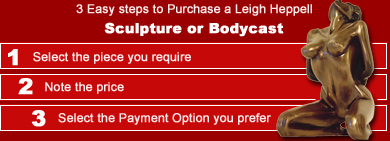 How to Order a Leigh Heppell Erotic Sculpture or Bodycast Via our Secure Web Site.