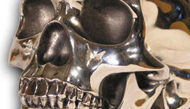 The Human Life Size Replica
Chrome Clear Skull